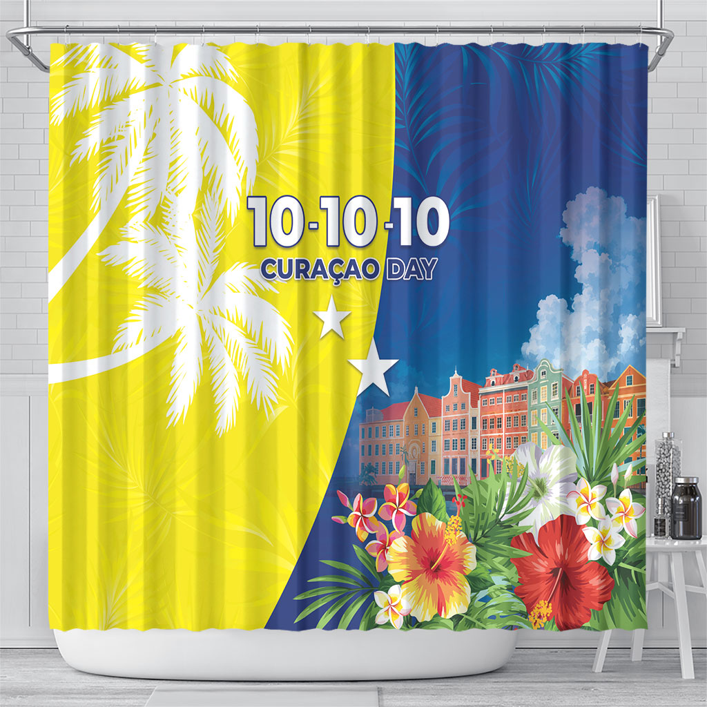 Curacao Day Shower Curtain One People One Heart