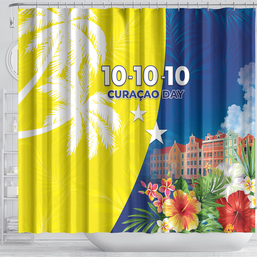 Curacao Day Shower Curtain One People One Heart