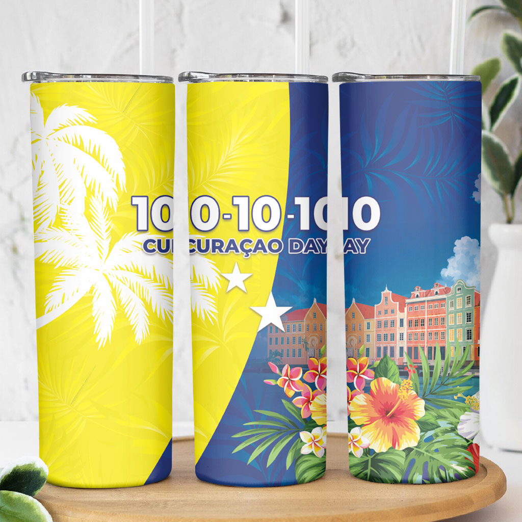 Curacao Day Skinny Tumbler One People One Heart