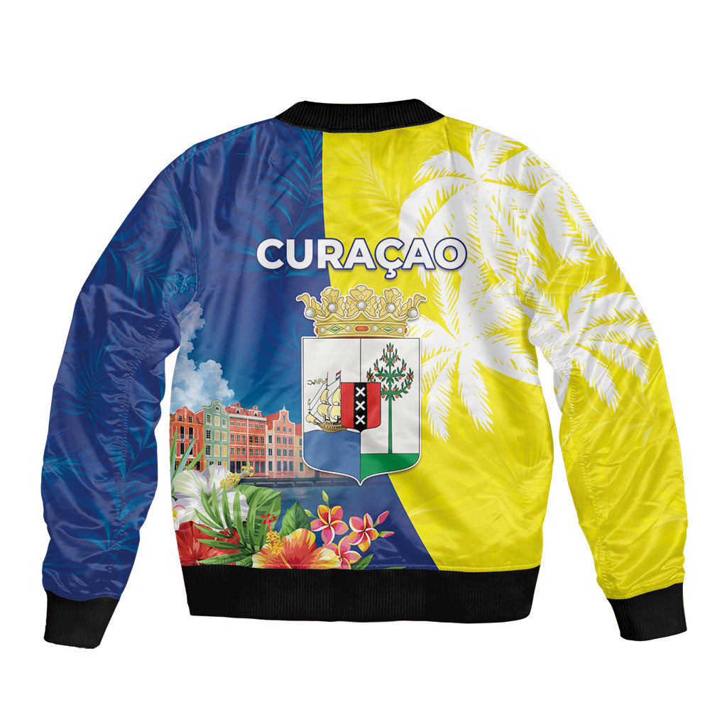 Curacao Day Sleeve Zip Bomber Jacket One People One Heart