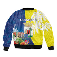 Curacao Day Sleeve Zip Bomber Jacket One People One Heart