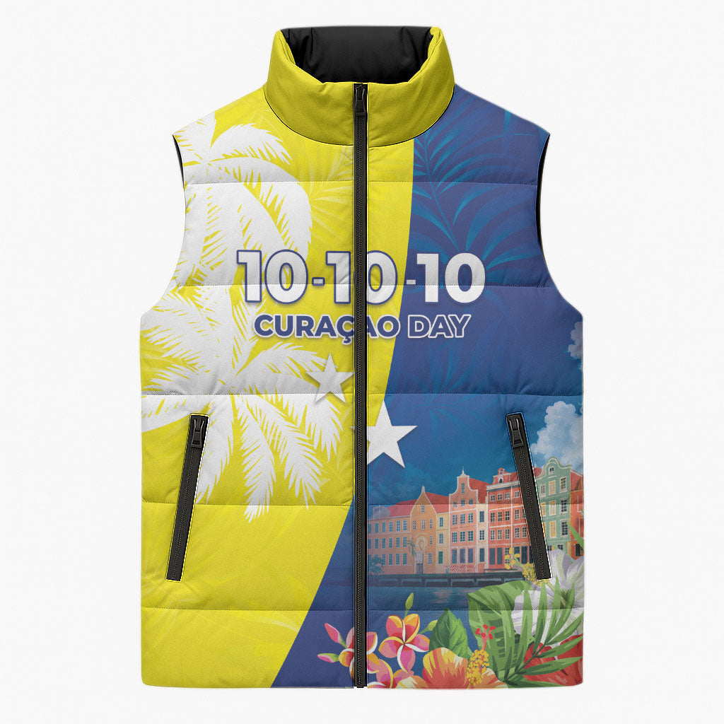Curacao Day Sleeveless Puffer Jacket One People One Heart