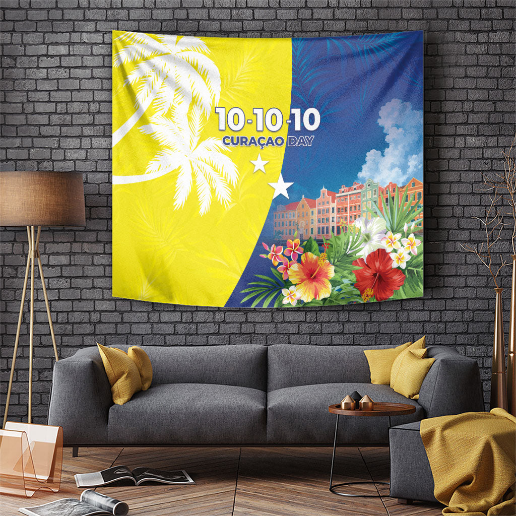 Curacao Day Tapestry One People One Heart