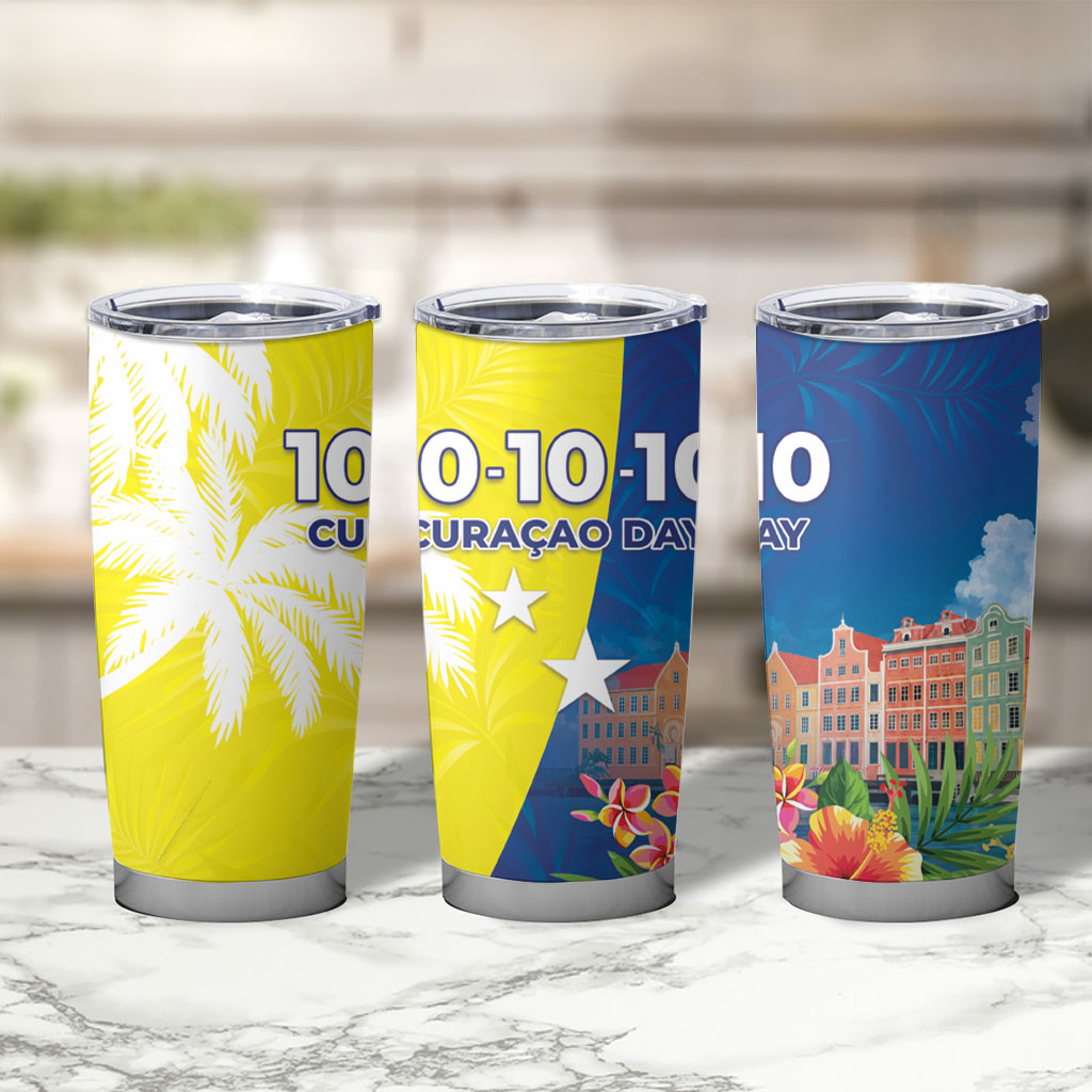 Curacao Day Tumbler Cup One People One Heart