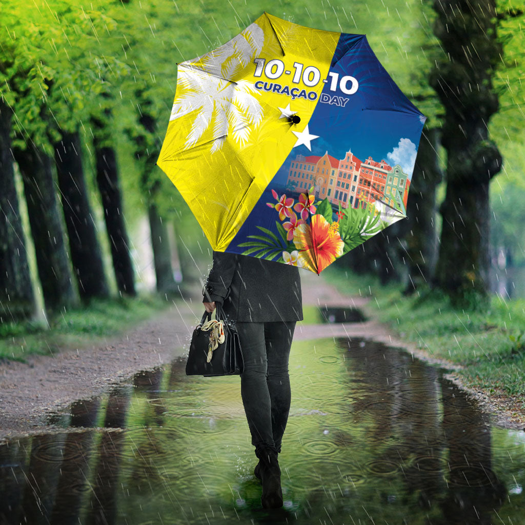 Curacao Day Umbrella One People One Heart
