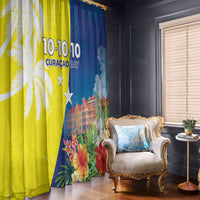 Curacao Day Window Curtain One People One Heart