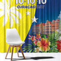 Curacao Day Window Curtain One People One Heart