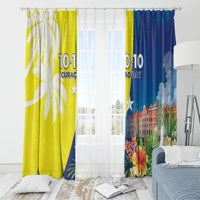 Curacao Day Window Curtain One People One Heart