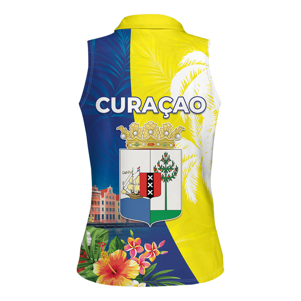 Curacao Day Women Sleeveless Polo Shirt One People One Heart
