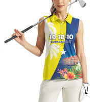 Curacao Day Women Sleeveless Polo Shirt One People One Heart