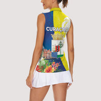 Curacao Day Women Sleeveless Polo Shirt One People One Heart