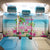 Hawaii Christmas Back Car Seat Cover Deck The Palms Holiday Flamingos LT05 - Wonder Print Shop