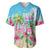 Hawaii Christmas Baseball Jersey Deck The Palms Holiday Flamingos LT05 - Wonder Print Shop