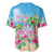 Hawaii Christmas Baseball Jersey Deck The Palms Holiday Flamingos LT05 - Wonder Print Shop