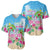 Hawaii Christmas Baseball Jersey Deck The Palms Holiday Flamingos LT05 - Wonder Print Shop
