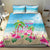 Hawaii Christmas Bedding Set Deck The Palms Holiday Flamingos LT05 - Wonder Print Shop