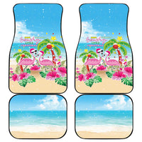Hawaii Christmas Car Mats Deck The Palms Holiday Flamingos LT05 - Wonder Print Shop