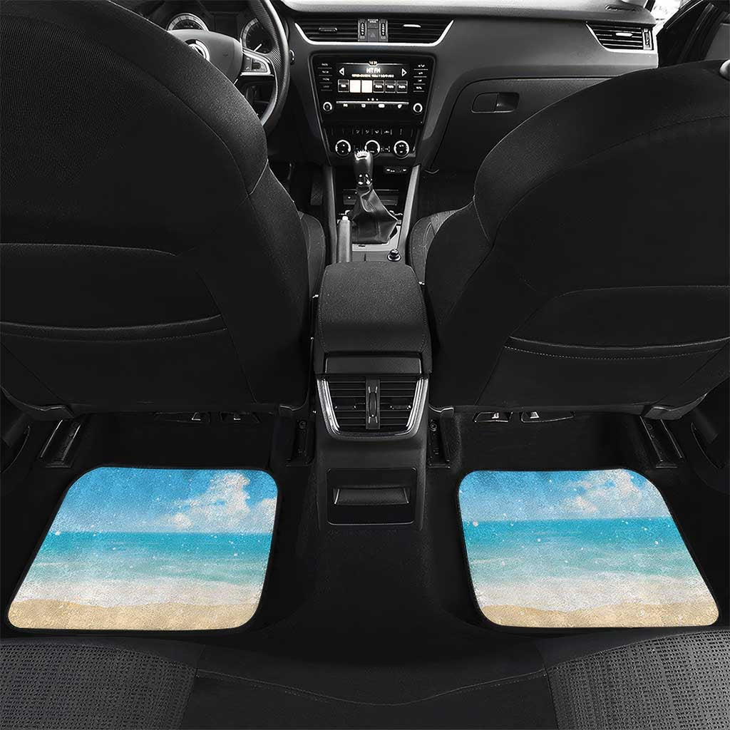 Hawaii Christmas Car Mats Deck The Palms Holiday Flamingos LT05 - Wonder Print Shop