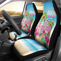 Hawaii Christmas Car Seat Cover Deck The Palms Holiday Flamingos LT05 - Wonder Print Shop