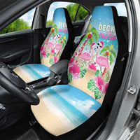 Hawaii Christmas Car Seat Cover Deck The Palms Holiday Flamingos LT05 - Wonder Print Shop