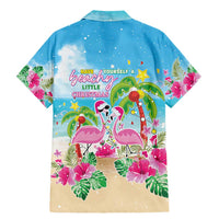 Hawaii Christmas Family Matching Mermaid Dress and Hawaiian Shirt Deck The Palms Holiday Flamingos LT05 - Wonder Print Shop