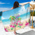 Hawaii Christmas Sarong Deck The Palms Holiday Flamingos LT05 - Wonder Print Shop
