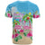 Hawaii Christmas T Shirt Deck The Palms Holiday Flamingos LT05 - Wonder Print Shop