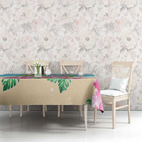 Hawaii Christmas Tablecloth Deck The Palms Holiday Flamingos LT05 - Wonder Print Shop