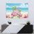 Hawaii Christmas Tapestry Deck The Palms Holiday Flamingos LT05 - Wonder Print Shop