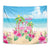 Hawaii Christmas Tapestry Deck The Palms Holiday Flamingos LT05 - Wonder Print Shop