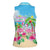 Hawaii Christmas Women Sleeveless Polo Shirt Deck The Palms Holiday Flamingos LT05 - Wonder Print Shop