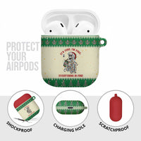 Funny Skeleton Christmas AirPods Case It's Fine I'm Fine Everything Is Fine - Wonder Print Shop