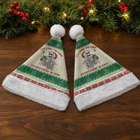 Funny Skeleton Christmas Santa Hat It's Fine I'm Fine Everything Is Fine - Wonder Print Shop