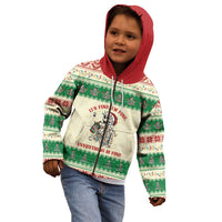 Funny Skeleton Christmas Kid Hoodie It's Fine I'm Fine Everything Is Fine - Wonder Print Shop