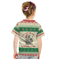 Funny Skeleton Christmas Kid T Shirt It's Fine I'm Fine Everything Is Fine - Wonder Print Shop