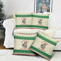 Funny Skeleton Christmas Pillow Cover It's Fine I'm Fine Everything Is Fine - Wonder Print Shop