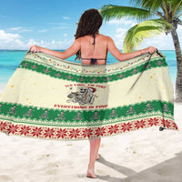 Funny Skeleton Christmas Sarong It's Fine I'm Fine Everything Is Fine - Wonder Print Shop