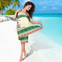 Funny Skeleton Christmas Sarong It's Fine I'm Fine Everything Is Fine - Wonder Print Shop