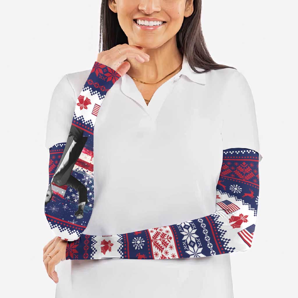 Freedom Charlie Kirk Tribute Christmas Arm Sleeves American Flag - Wonder Print Shop