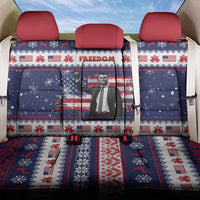 Freedom Charlie Kirk Tribute Christmas Back Car Seat Cover American Flag - Wonder Print Shop