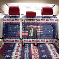 Freedom Charlie Kirk Tribute Christmas Back Car Seat Cover American Flag - Wonder Print Shop