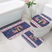 Freedom Charlie Kirk Tribute Christmas Bathroom Set American Flag - Wonder Print Shop