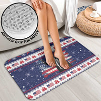 Freedom Charlie Kirk Tribute Christmas Bathroom Set American Flag - Wonder Print Shop