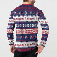 Freedom Charlie Kirk Tribute Christmas Button Sweatshirt American Flag - Wonder Print Shop