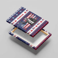 Freedom Charlie Kirk Tribute Christmas Canvas Wall Art American Flag - Wonder Print Shop