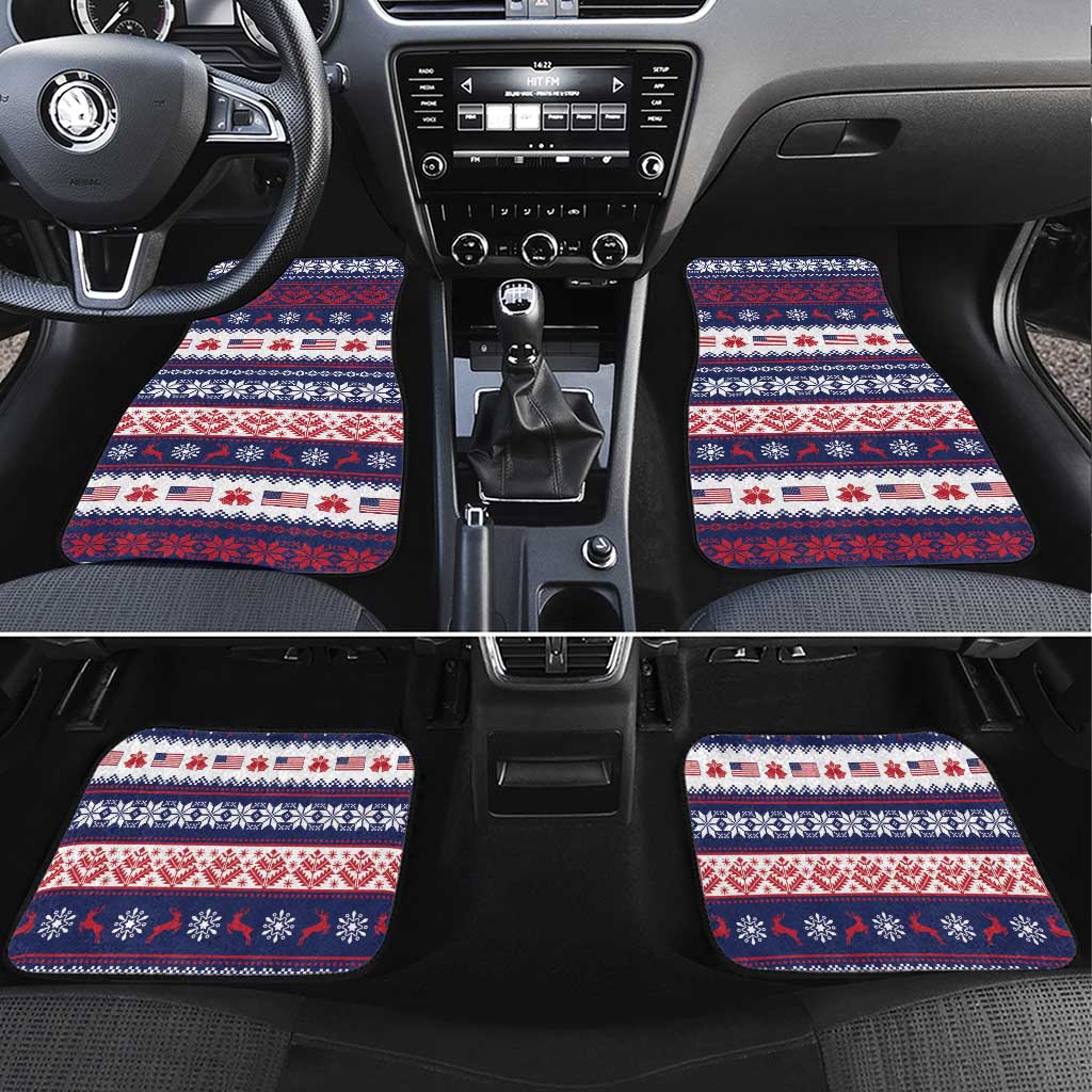 Freedom Charlie Kirk Tribute Christmas Car Mats American Flag - Wonder Print Shop
