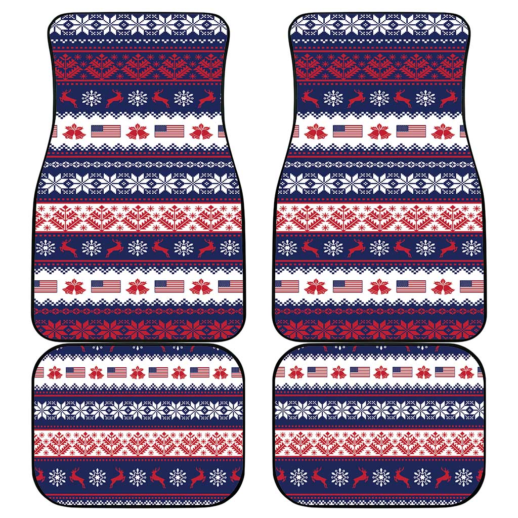 Freedom Charlie Kirk Tribute Christmas Car Mats American Flag - Wonder Print Shop