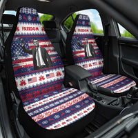 Freedom Charlie Kirk Tribute Christmas Car Seat Cover American Flag - Wonder Print Shop