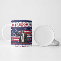 Freedom Charlie Kirk Tribute Christmas Ceramic Mug American Flag - Wonder Print Shop