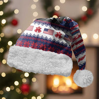 Freedom Charlie Kirk Tribute Christmas Santa Hat American Flag - Wonder Print Shop